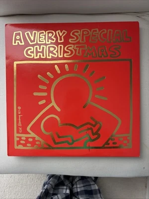 A Very Special Christmas Cover Art Keith Haring Madonna U2 Springsteen Vinyl VG+ - Image 1 of 4