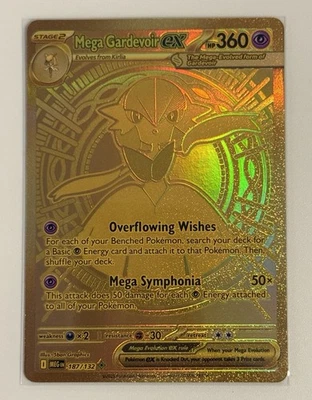 Mega Gardevoir EX 187/132 Gold. Hyper Rare. Mega Evolution. - Image 1 of 4