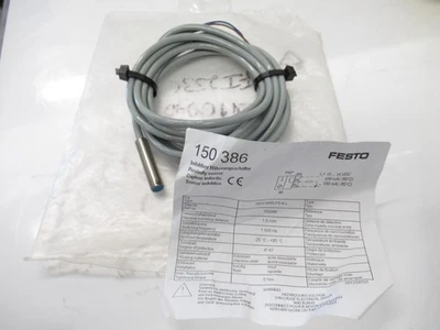 150-386 Festo Proximity Sensor 10-30vdc 200ma around 265cm long  Open Box - Image 1 of 4