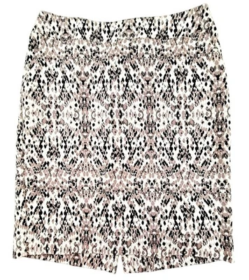 Falda lápiz Merona para mujer estampado animal talla 4 nueva sin etiquetas JH1267 Foto 1 de 4