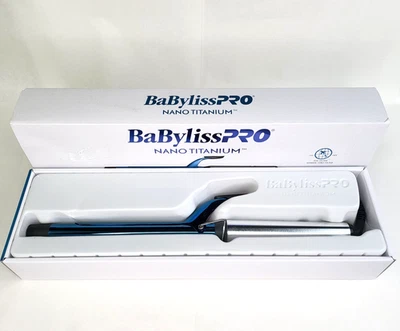BaBylissPRO Nano Titanium Extended Barrel Curling Iron 1 inch Blue New - Image 1 of 4
