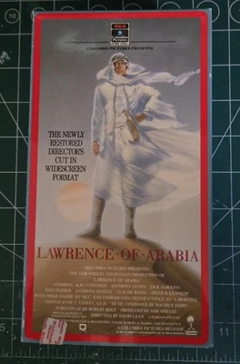 Lawrence of Arabia Restored Directors Cut Version,  Widescreen VHS 1989 - Image 1 of 4