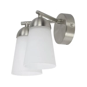 Goodhome Dudhon Wired Double Wall Light Mains GU9 Ip44 Chrome Ideal For Bathroom - Picture 1 of 6