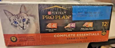 Purina Pro Plan Complete Essentials Grain Free Wet Cat Food Variety Pack 24pck - Image 1 of 3