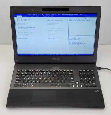 ASUS ROG G74S 17.3" i7-2630QM Nvidia GTX 560M 16GB Ballistix RAM NO HDD, AS-IS - Image 1 of 4