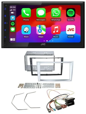 JVC Bluetooth 2DIN MP3 DAB USB Autoradio für Opel Astra H Zafira B Corsa D matt- - Bild 1 von 4