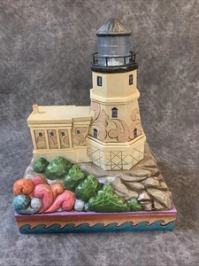 2009 Jim Shore Designs Figurine “Split Rock On Superior’s Shore” 4016364 W/Light - Picture 1 of 11