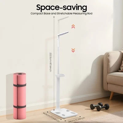 Analizador ultrasónico de grasa corporal de altura escala médica multifunción Foto 1 de 4