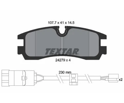 Textar Juego Pastillas de Freno de Disco 2427901 - Imagen 1 de 2