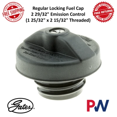 Tapa de tanque de combustible de bloqueo regular Gates para Chevy, GMC, Honda, Lexus, Mazda, Nissan Foto 1 de 4
