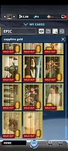Topps Star Wars Card Trader Epic Gold Vintage 1977 Sapphire Gold Over 70 Avail - Picture 1 of 5