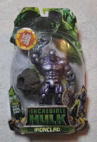 The Incredible Hulk Ironclad Action Figure Concrete Boxing Glove Hasbro 2008 Cover