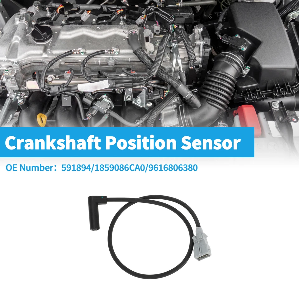 Crankshaft Position Sensor for PEUGEOT 306 1.9D 97-99 No.591894 1 Pc Black Gray - Изображение 1 из 4