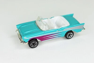 Matchbox 1957 Chevy Convertible Hot Rod 1:66 Scale Baby Blue NICE - Image 1 of 4