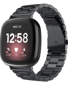 V-MORO kompatybilny z paskami Fitbit Versa / Sense, metal ze stali nierdzewnej... - Zdjęcie 1 z 8
