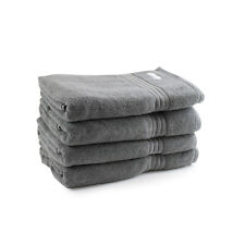 4pc Onkaparinga Flinders Premium Bathroom Towels 69x140cm Cotton 600GSM Charcoal