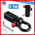 Hitch Receiver 5Ton Towbar Receiver Recovery w Bow Shackle Tow Bar 4WD Off Road