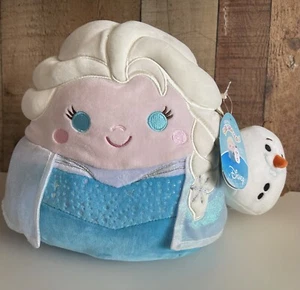 Squishmallows Frozen Disney Princess 10” Elsa And 4” Olaf Set - Picture 1 of 14
