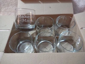 Set Of 6 Maker's Mark Round Rocks Old Fashioned Whiskey Glass - Picture 1 of 4