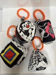 4Pcs Baby Sensory Rattles Toy Stroller Pendant Newborn Toys Soft For Pushchair - Picture 1 of 12