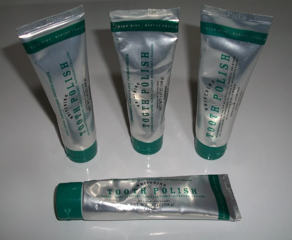 Paquete de 4: Esmalte de dientes clásico Melaleuca fresco como nuevo sin flúor 108 g 3,8 oz Foto 1 de 1