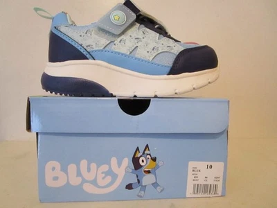 Zapatillas deportivas azules para niños pequeños de moda escolar de gancho y bucle azules talla 10T Foto 1 de 4