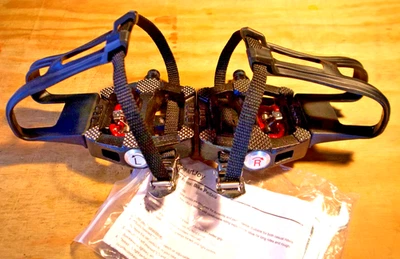 JD JD-004 Bicicleta Bicicleta Pedales Correas Jaula Negro MTB Carretera Híbrido SPD Foto 1 de 4