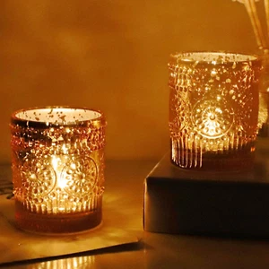 VOHO 24Pcs Gold Candle Holders Bulk, Votive Candle Holders for Table Centerpi... - Picture 1 of 9