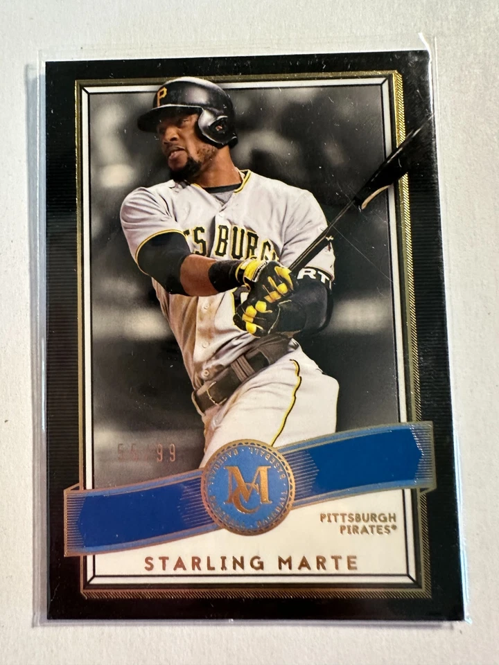 K108,746 - 2016 Topps Museum Collection Blue #11 Starling Marte #/99 - Image 1 of 1