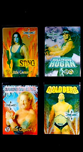 1999 Little Caesars Wrestling WCW Hulk Hogan Goldberg Sting DDP 3-D (4 CARD SET)