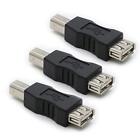 3 Pack USB 2.0 AF/BM Adapter A Female to USB B Print Male Adapter Connector C...