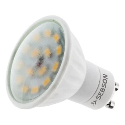 LED Lampen GU10 5W - Leuchtmittel warmweiss 3000K 380lm 110° 230V SEBSON - Bild 1 von 4