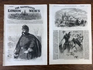THE ILLUSTRATED LONDON NEWS 1862 # 1139 Civil War in America General Burnside - Picture 1 of 9