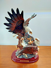 The Juliana Collection Two Eagles Fighting Figurine - One Set of Talons Missing