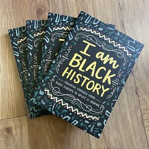 4 Eccolo Lined Journal Notebooks, “I Am Black History” - 6 x 8 inches