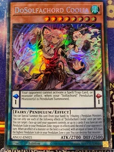 Yugioh DoSolfachord Coolia ANGU-EN021 Sammler seltene 1. Auflage Neuwertig - Bild 1 von 1