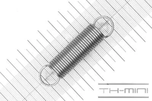 Zug-Feder 1,5mm Haken Öse 15x62,5mm 6,9kg Spiral Edel-stahl rostfrei Metall - Picture 1 of 1