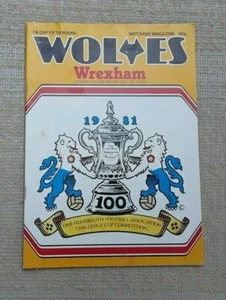 Wolverhampton Wanderers v Wrexham 1980/81 FA Cup 5. Runde - Bild 1 von 1
