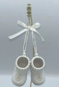 HTF 2020 HALLMARK KEEPSAKE ORNAMENT GRANDBABY'S FIRST 1st CHRISTMAS Booties RARE - Picture 1 of 7
