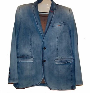 Mondo Jeans Men's Pale Blue Fashionable Blazer Jacket Size 3XL Fit Small - Picture 1 of 12