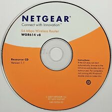 Netgear Wireless Router WGR614 v8 Resource CD Ver. 1.1 (Windows Software, 2007)