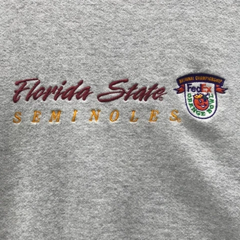 Florida State Seminoles National Championship Mens Sweatshirt Gray Size XL Cover