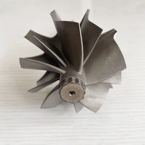 HX40 67X76mm 5+5 blades turbo wheel/ turbine shaft&wheel for turbo - Picture 1 of 7