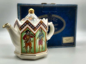 Vintage Porcelain Charles I Teapot Boxed by Sadler - Picture 1 of 12