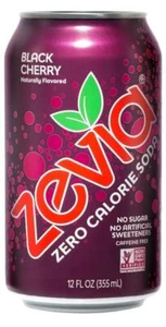 Zevia Zero Calorie Soda, Black Cherry, Naturally Sweetened Soda, (24) 12 Ounc - Picture 1 of 6