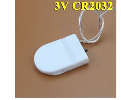 CR2032  Button Coin Cell Battery Holder Case With On / Off Switch  -  White • 0.99£