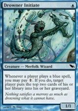 1x Drowner Initiate MTG Shadowmoor NM Magic Regular