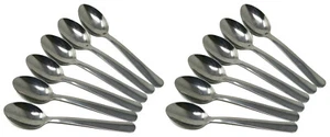 12 x Tramontina Stainless Steel Cutlery Dining Tableware Teaspoons Tea Spoons - Picture 1 of 3