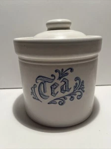 Pfaltzgraff USA Yorktowne TEA Canister  w/ Lid 1 Quart 509 - Picture 1 of 9