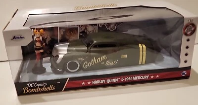 DC Comics Bombshells Harley Quinn 1951 Mercury Diecast 1:24 Jada Toys - Image 1 of 4
